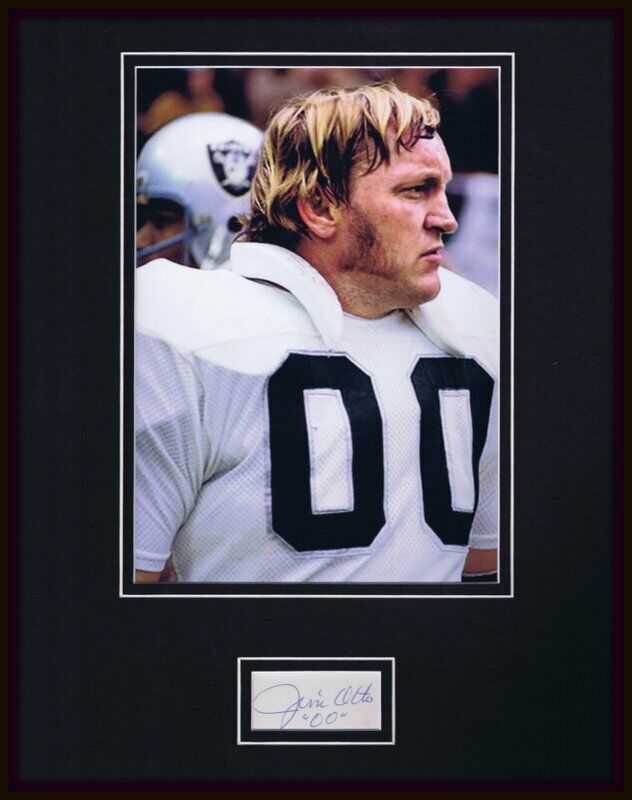 Jim Otto Signed Framed 11x14 Photo Display Raiders