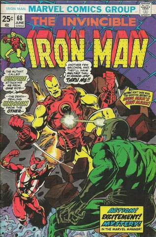 Iron Man #68 ORIGINAL Vintage 1974 Marvel Comics 