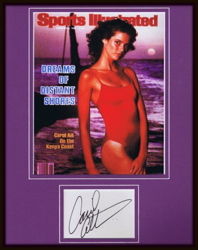 Carol Alt Signed Framed 11x14 Photo Display JSA