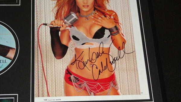 Kimberly Caldwell Signed Framed 16x20 Photo & CD Display