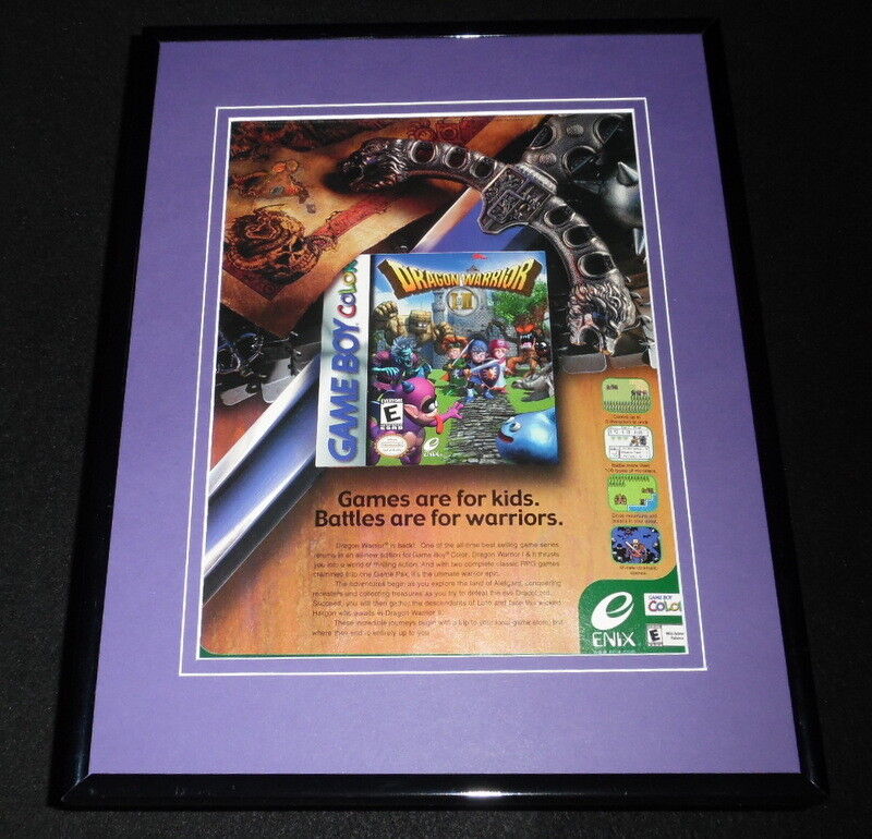 Dragon Warrior 2000 Game Boy 11x14 Framed ORIGINAL Advertisement 