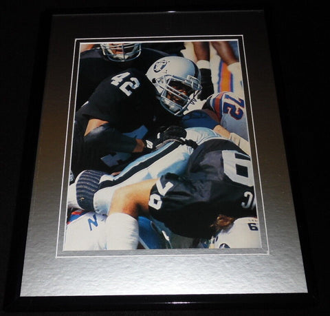 Ronnie Lott 1992 Raiders Framed 11x14 Photo Display