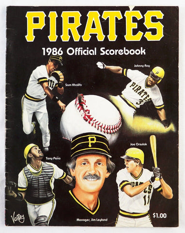 Sep 14 1986 Cubs @ Pittsburgh Pirates Scorebook Scored Barry Bonds Rookie