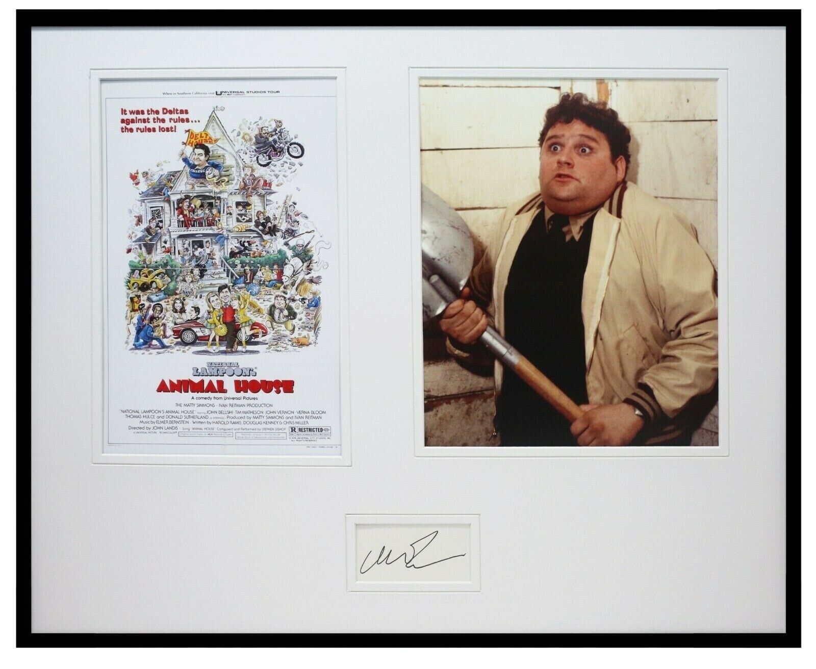 Stephen Furst Signed Framed 16x20 Animal House Photo Poster Display 