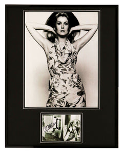 Catherine Deneuve Signed Framed 16x20 Photo Set JSA 