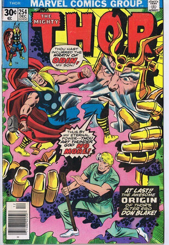 Thor #254 ORIGINAL Vintage 1976 Marvel Comics Odin