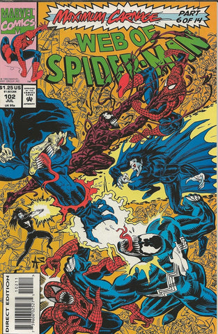 Web of Spider-Man #102 ORIGINAL Vintage 1993 Marvel Comics 