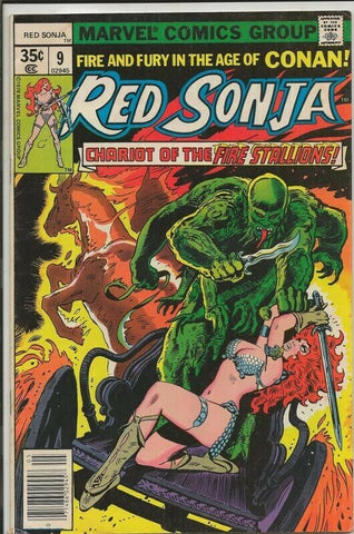 Red Sonja #9 ORIGINAL Vintage 1978 Marvel Comics GGA