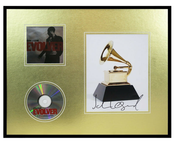 John Legend Signed Framed 16x20 Evolver CD & Photo Display AW 