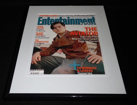 The Aviator Framed ORIGINAL 2004 Entertainment Weekly Cover Leonardo Dicaprio