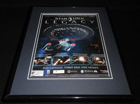 Star Trek Legacy 2006 Framed 11x14 ORIGINAL Vintage Advertisement 