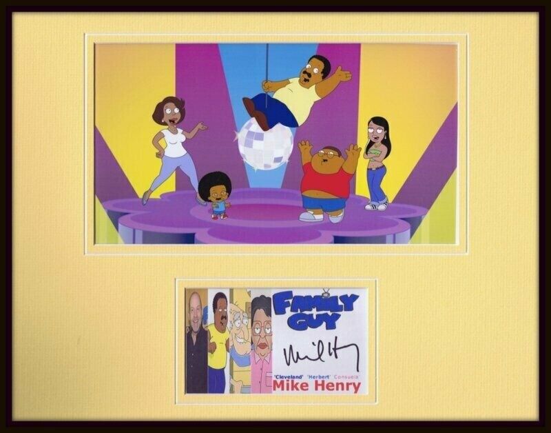 Mike Henry Signed Framed 11x14 Photo Display Family Guy Cleveland Brown