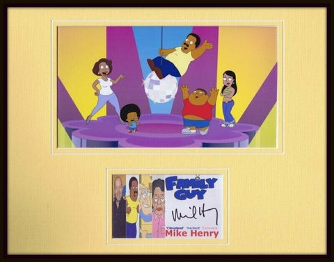 Mike Henry Signed Framed 11x14 Photo Display Family Guy Cleveland Brown