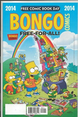 Bongo Comics Free For All FCDB ORIGINAL Vintage 2014 Simpsons Bart