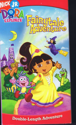 Dora the Explorer Fairytale Adventure Nickelodeon VINTAGE VHS Cassette  