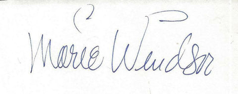 Marie Windsor Signed Vintage Album Page