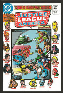 Justice League of America #207 4x5" Cover Postcard 2010 DC Comics George Perez