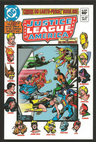 Justice League of America #207 4x5" Cover Postcard 2010 DC Comics George Perez