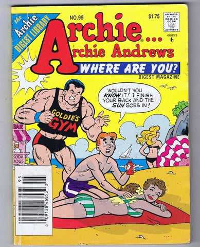 Archie Andrews, Where are You? Digest #95 ORIGINAL Vintage 1994 Archie Comics 