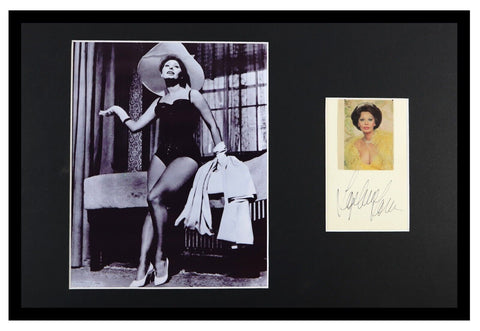 Sophia Loren VINTAGE Signed Framed 12x18 Photo Display