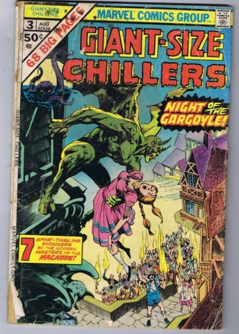 Giant Size Chillers #3 ORIGINAL Vintage 1975 Marvel Comics 