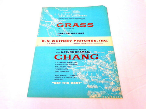 ORIGINAL Vintage 1956 Whitney Pictures Grass / Chang Industry Promotional Book