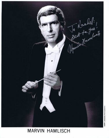 Marvin Hamlisch Signed Vintage 8x10 Photo Composer The Sting B