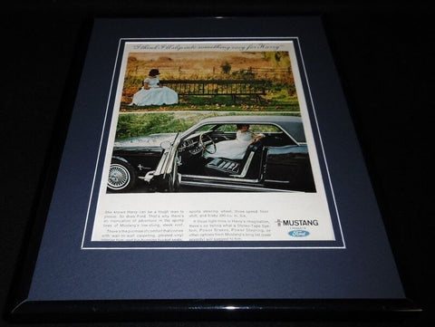 1966 Ford Mustang Slip into Something Framed 11x14 ORIGINAL Advertisement 