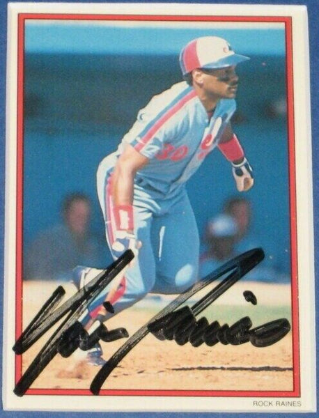 Tim Rock Raines Signed Framed 11x17 Photo Display Expos