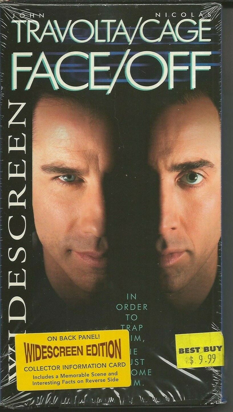 Face/Off VINTAGE VHS Cassette John Travolta Nicolas Cage