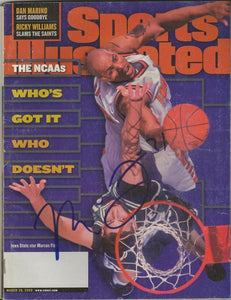 Marcus Fizer Signed March 20 2000 Sports Illustrated Full Magazine Iowa St