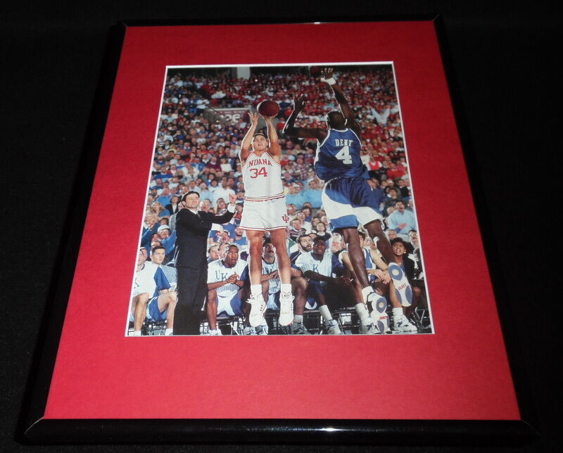 1993 Indiana vs Kentucky Framed 11x14 Photo Display Brian Evans Rick Pitino