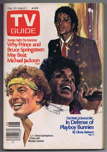 ORIGINAL Vintage February 23 1985 TV Guide No Label Michael Jackson Springsteen