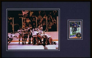 Ken Morrow Signed Framed 11x17 Photo Display Miracle on Ice 1980 Team USA Hockey