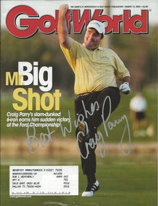 Craig Parry Signed 2004 Golf World Full Magazine