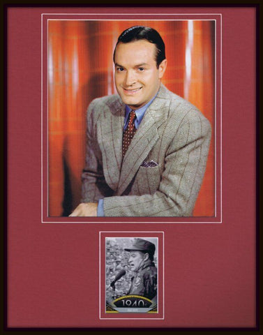 Bob Hope Framed 11x14 ORIGINAL Topps Card & Photo Display