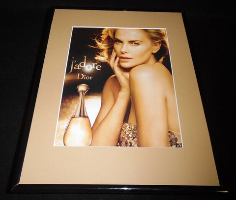 Charlize Theron 11x14 Framed 2015 J'Adore Dior ORIGINAL Advertisement E