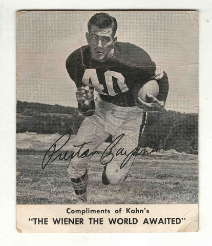 Preston Carpenter 1962 Kahn's Football Card Steelers