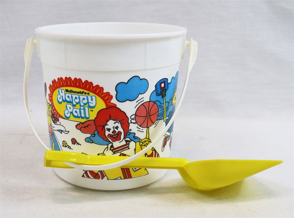 VINTAGE 1984 McDonald's Happy Pail Beach Bucket 84 Olympics Hamburglar