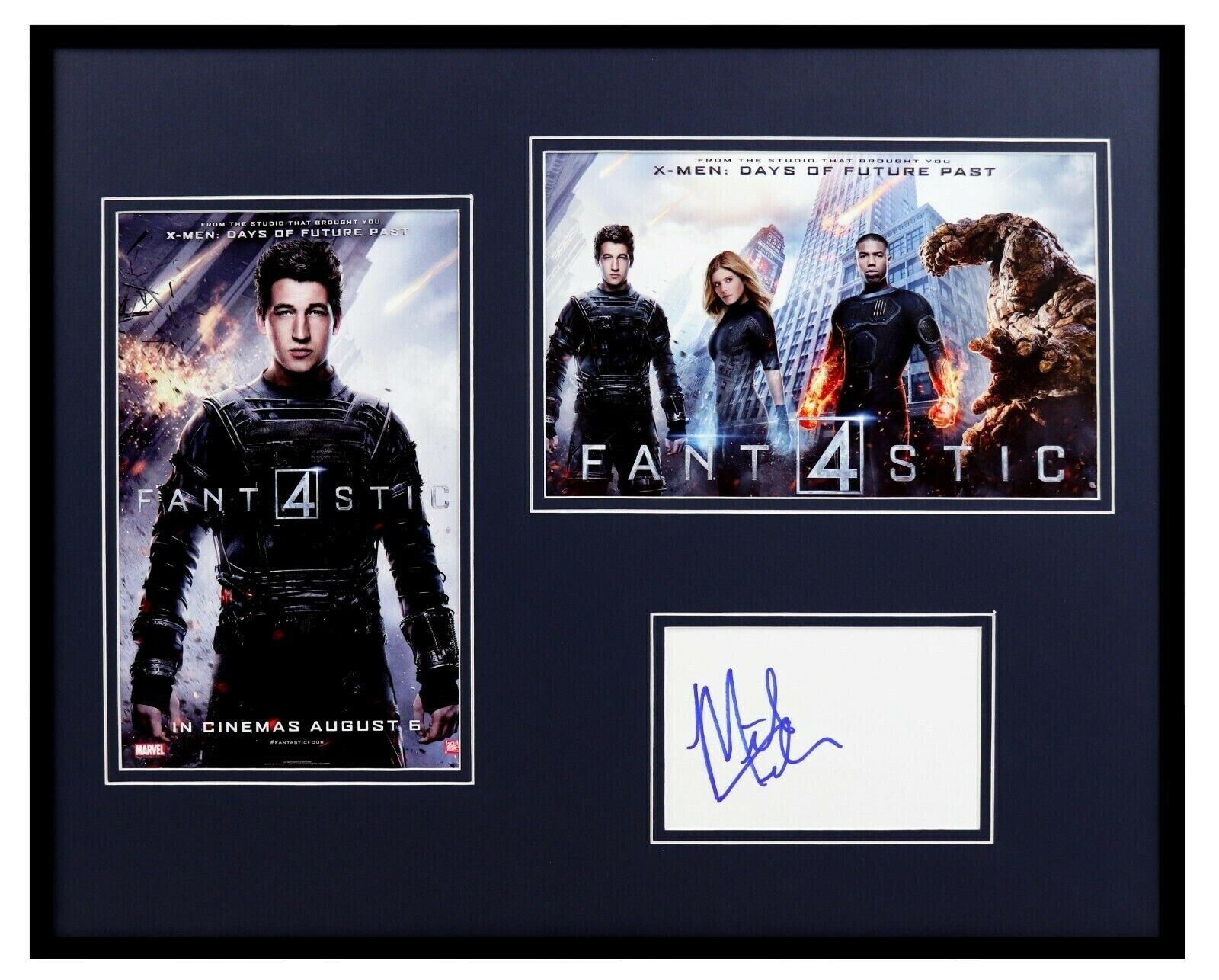 Miles Teller Signed Framed 16x20 Photo Display Fantastic Four Reed Richards