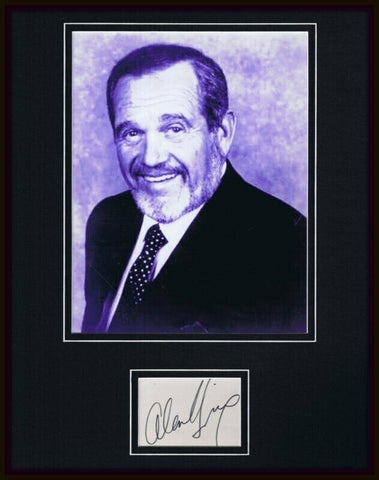 Alan King Signed Framed 11x14 Photo Display JSA 