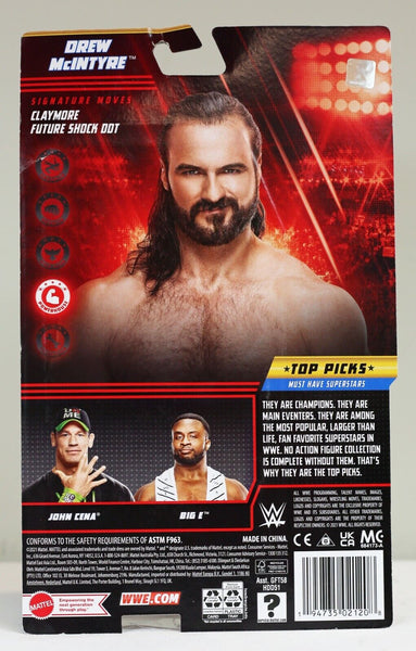 NEW SEALED 2021 WWE Top Picks Drew McIntyre Action Figure