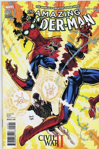 Civil War II Amazing Spider-Man #2 ORIGINAL Vintage 2016 Marvel Comics T Nauck