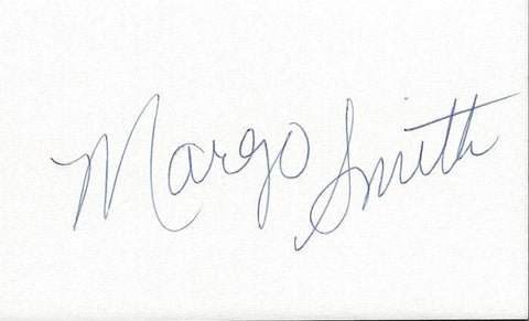 Margo Smith Signed 3x5 Index Card country singer