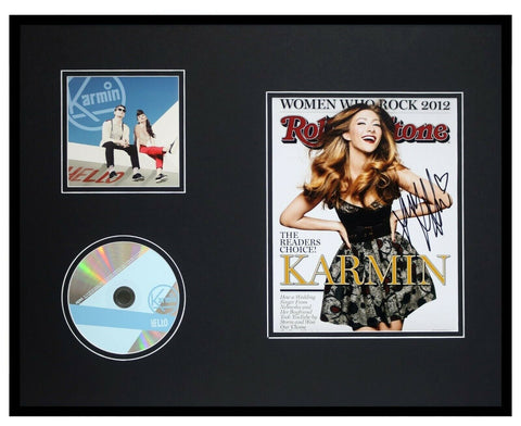 Amy Heidemann Signed Framed 16x20 Karmin CD & Photo Display