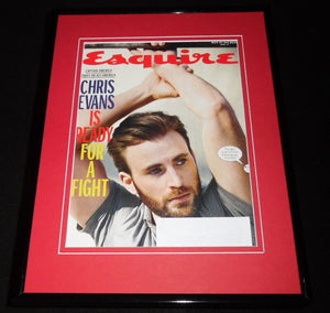 Chris Evans Framed 11x14 ORIGINAL 2017 Esquire Magazine Cover Captain America