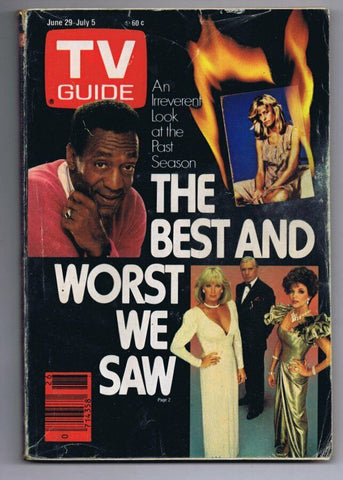 ORIGINAL Vintage TV Guide June 29, 1985 Farrah Fawcett Bill Cosby Dynasty