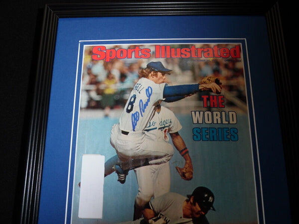 Bill Russell Signed Framed 1977 Sports Illustrated Magazine Cover Dodgers