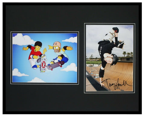 Tony Hawk Signed Framed 16x20 Photo Display AW The Simpsons