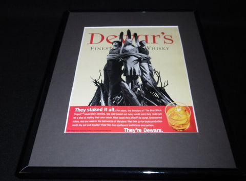 1999 Dewar's Scotch Whiskey Framed 11x14 ORIGINAL Vintage Advertisement B